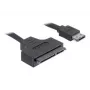 SATA-kabel DeLOCK ESATAP-100 0,5m zwart