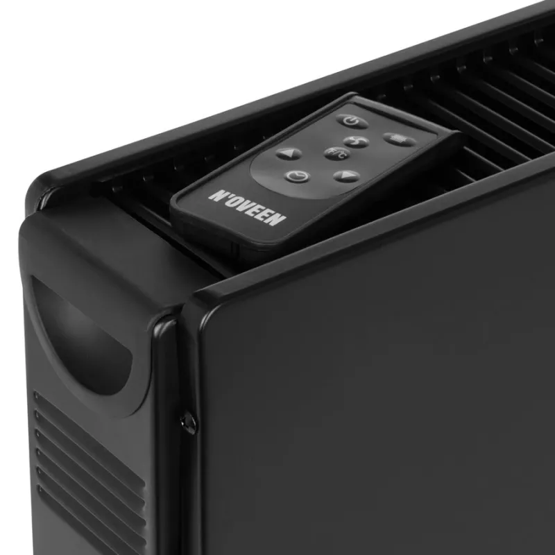 Elektrische convector-heteluchtkachel NOVEEN CH7100 — 2000 W, 3 vermogensstanden, LCD, timer, afstandsbediening, zwart
