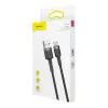 Baseus Cafule USB naar USB-C 3A 1m (grijs-zwart)