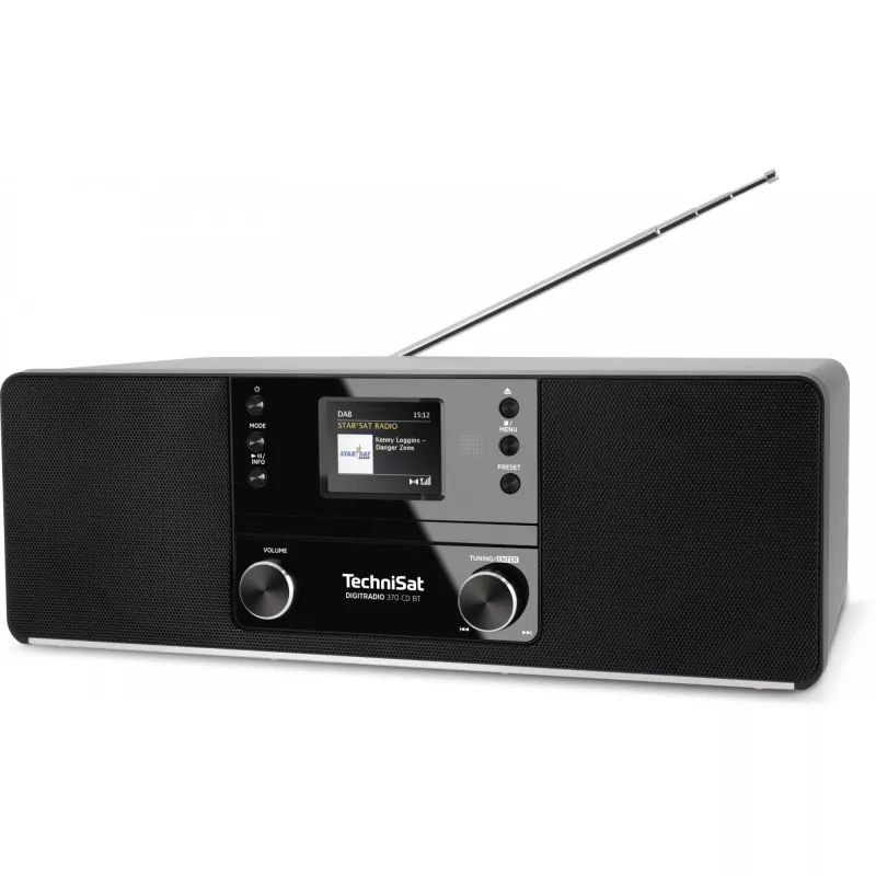 TechniSat DigitRadio 370 CD BT - audiosysteem - 2 x 5 watt - zwart