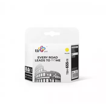 Inktpatroon TB compatibel met HP 655, geel, ref.