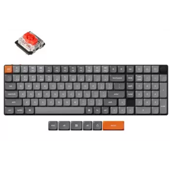 Draadloos mechanisch toetsenbord Keychron K17 MAX RGB Zwart — compacte layout, Bluetooth en USB-C aansluiting