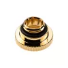 Fitting EK Water Blocks messing goud 3,75 mm hoogte 2,3 cm diameter