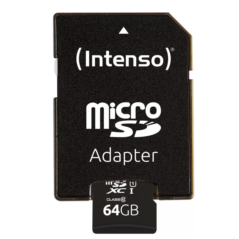 Intenso Performance - flashgeheugenkaart (microSDXC met SD-adapter) - 64GB - UHS-I U1 / Class10 - microSDXC UHS-I (3424490)