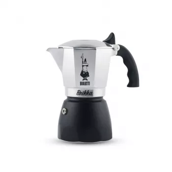 Bialetti Brikka mokakan 0,1 L zwart, roestvrij staal