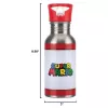 Paladone Super Mario metalen waterfles met rietje