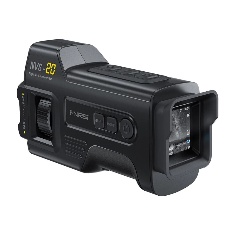 Digitaal nachtzichtapparaat Fnirsi NVS-20 met 4K-HD-opname — draagbare handrecorder