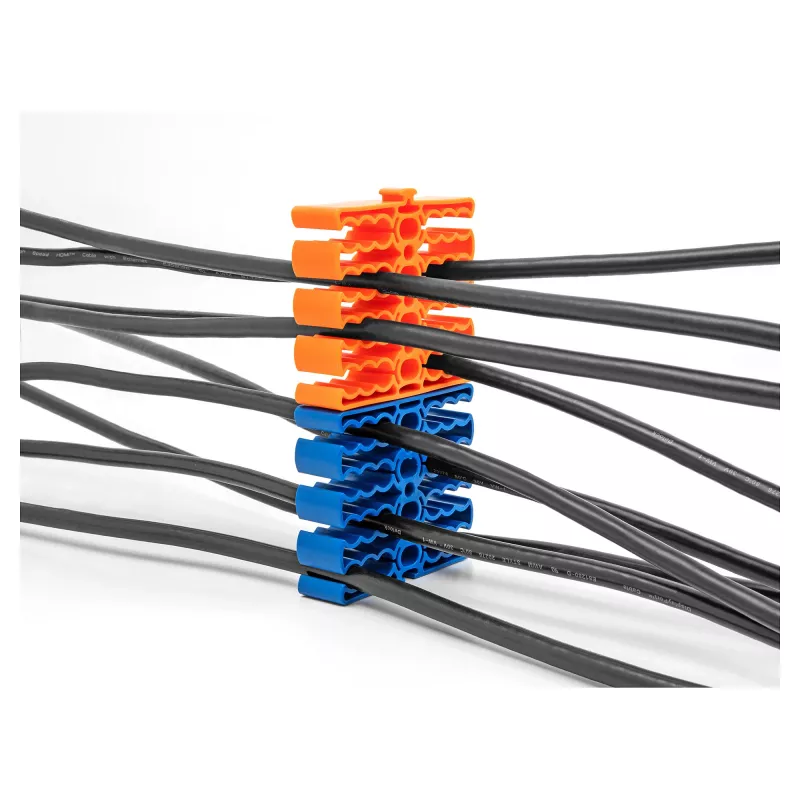 Kabelhouder DeLOCK 66325 blauw 24 kabelingangen