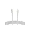 Belkin BOOST CHARGE - Lightning-kabel - 24 pin USB-C mannelijk naar Lightning mannelijk - 2 m - wit - voor Apple iPad/iPhone/iPod (Lightning)