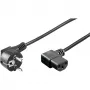 Stroomkabel Goobay 96042 zwart 1,5 m CEE7/7 C13 250V 16A