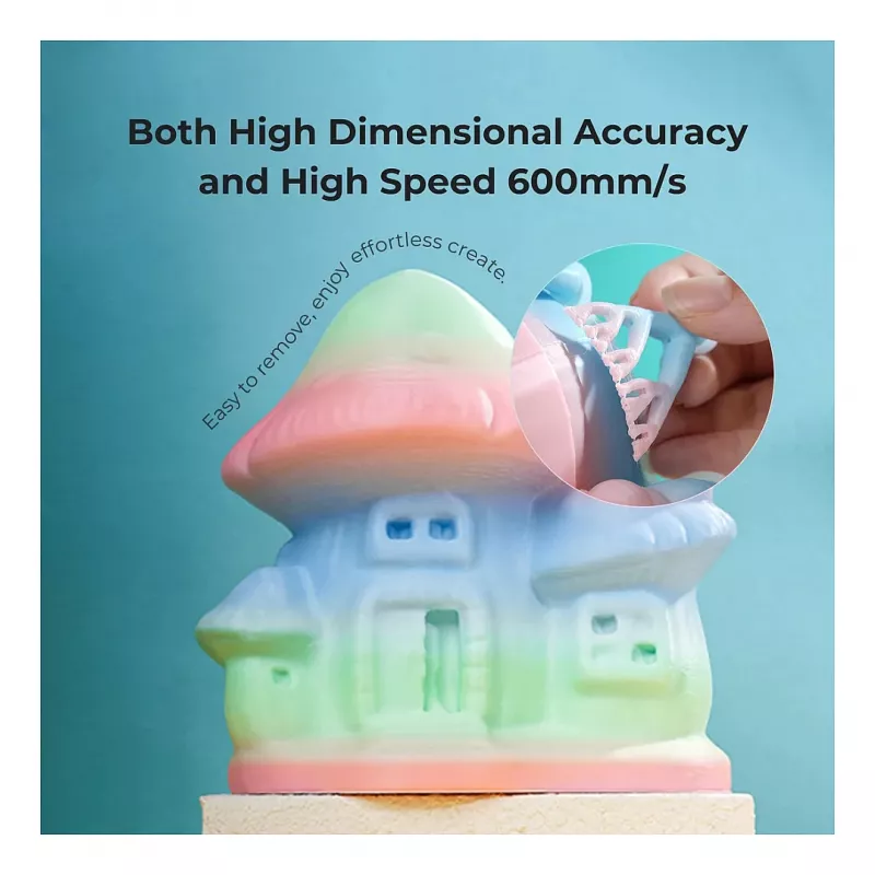 3D-printfilament Creality PLA 1,75 mm, 1 kg – blauw/groen/roze (Creality 3301010424)