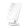 Vrijstaande cosmeticaspiegel Girmi BE04 – rechthoekig met 1x vergroting, witte LED, USB/4×AA, 180°-draaibaar