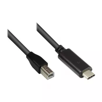 Good Connections USB2.0-kabel C-B zwart 1,8 m