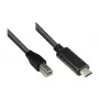 Good Connections USB2.0-kabel C-B zwart 1,8 m