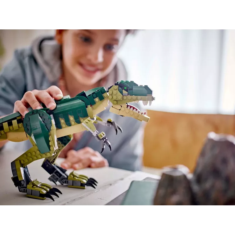 Constructiespeelgoed LEGO Creator 3-in-1 T.Rex bouwpakket, 626 onderdelen, 150 mm hoogte, leeftijd 9+