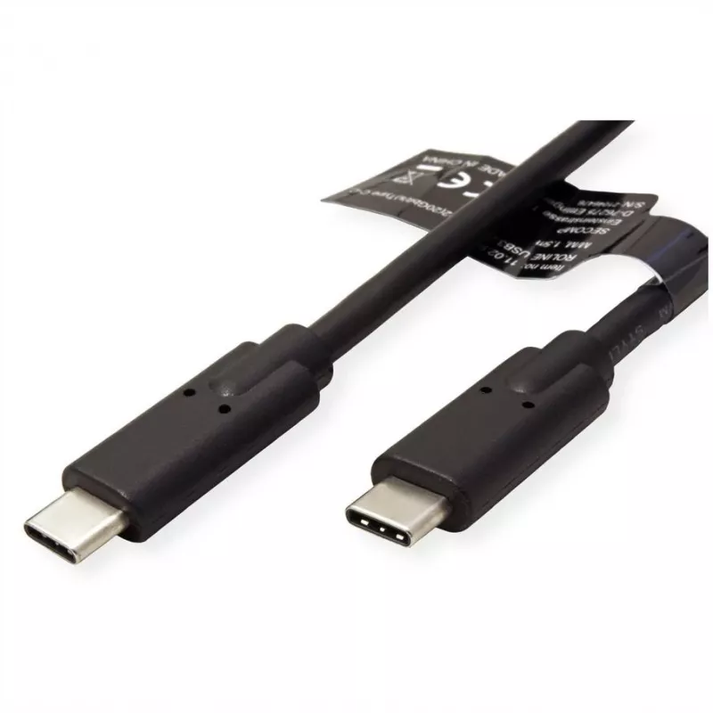 USB-kabel Secomp 11.02.9072 USB 3.2 Gen 2 1,5 m zwart