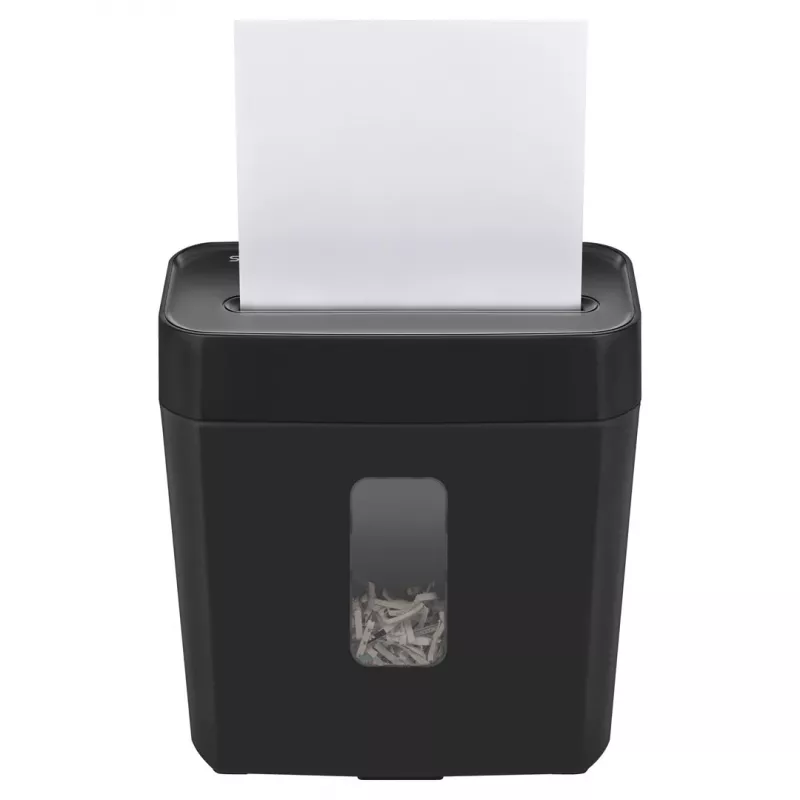 Papiervernietiger SAVIO ND-01, kruissnede 4 x 32 mm, 11 L bak, 230 W, zwart, 72 dB