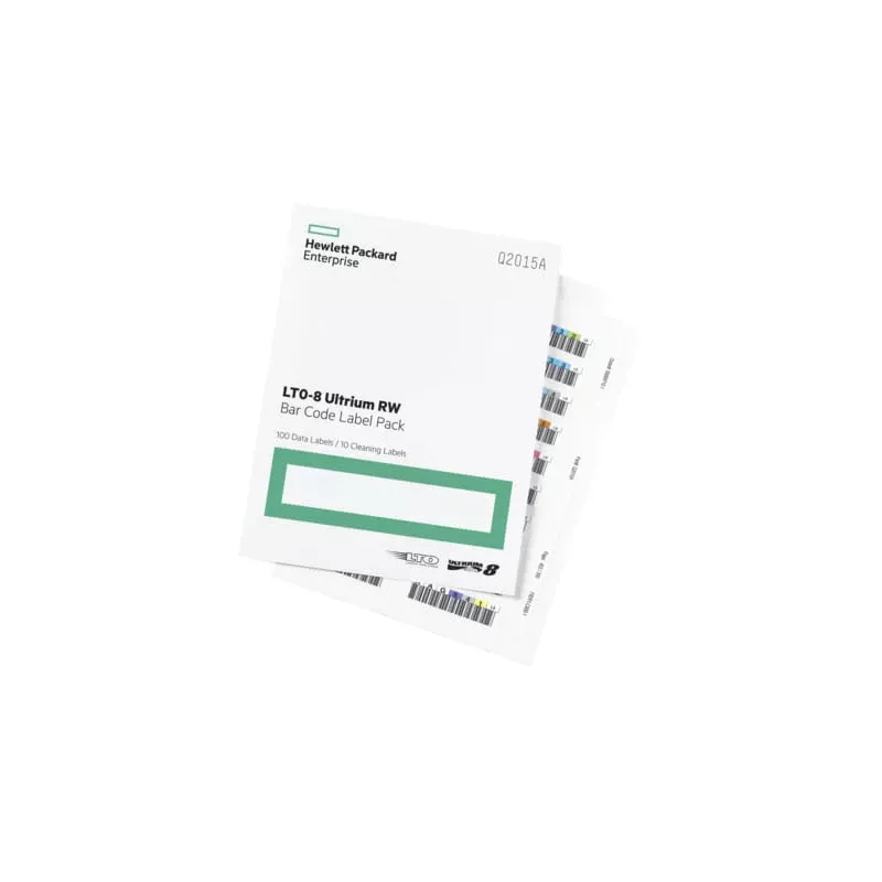 Hewlett Packard Enterprise HPE LTO-8 Ultrium RW barcode label pack - barcode-etiketten (Q2015A)