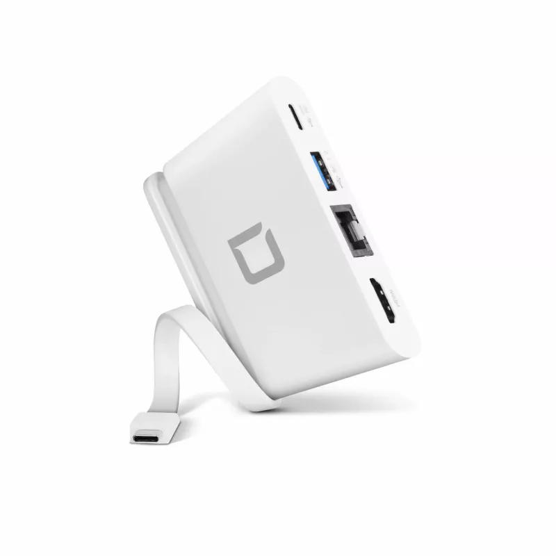 DICOTA USB-C Portable Docking 4-in-1 met HDMI - dockingstation - USB-C - HDMI (D31730)