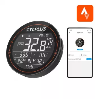Cycplus M2 fietscomputer – compatibel met Strava, TrainingPeaks enz.