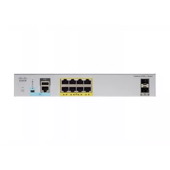 Cisco - Catalyst 2960CX-8PC-L - Switch - managed - 8 x 10/100/1000 (PoE+) + 2 x SFP + 2 x 10/100/1000 desktop rackmonteerbaar DIN-rail monteerbaar wandmonteerbaar PoE+ (124