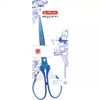 Losse pen Herlitz my.pen recht gesneden blauw wit
