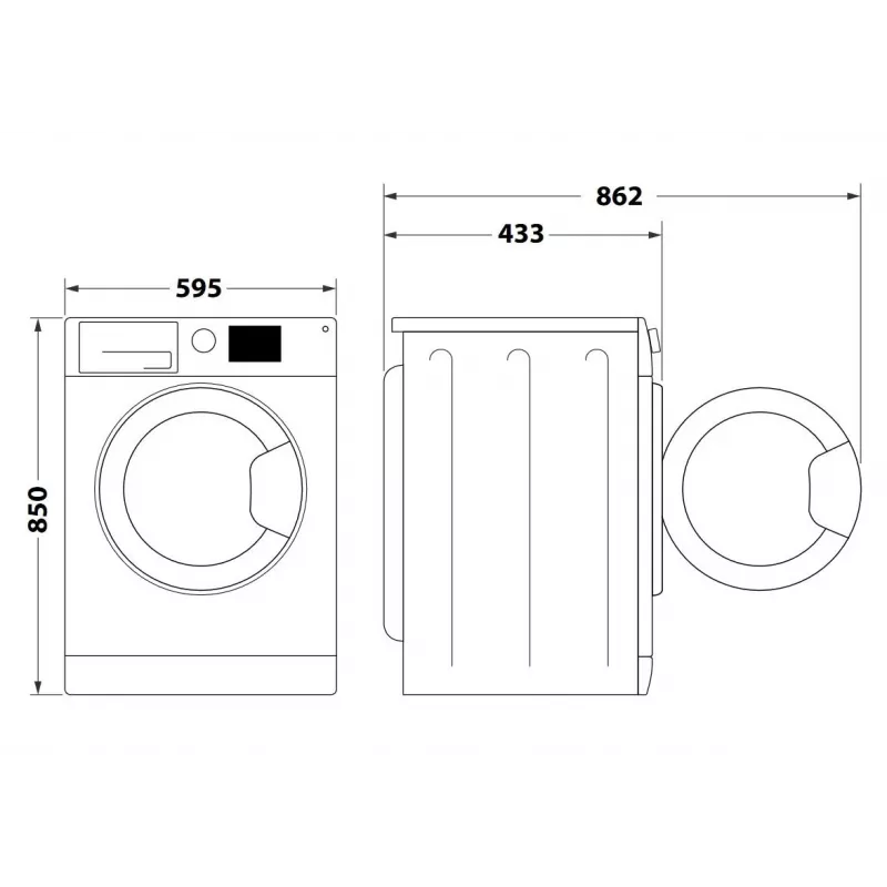 Wasmachine Indesit MTWSA 61294 W PL 1200 tpm 6 kg