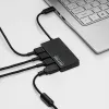 Akyga AK-AD-52 actieve USB-C-hub, USB-C (M) naar 4x USB-A (F), USB 3.1, 20 cm