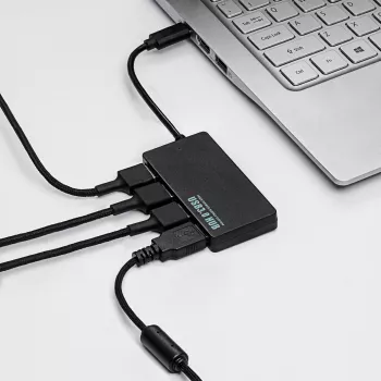 Akyga AK-AD-52 actieve USB-C-hub, USB-C (M) naar 4x USB-A (F), USB 3.1, 20 cm