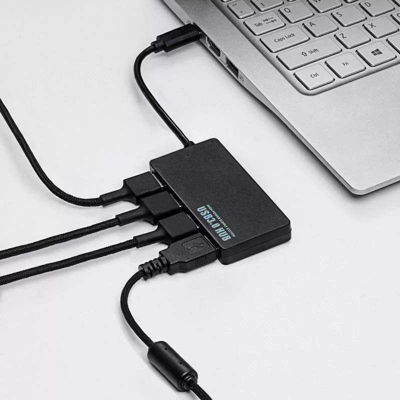 Akyga AK-AD-52 actieve USB-C-hub, USB-C (M) naar 4x USB-A (F), USB 3.1, 20 cm