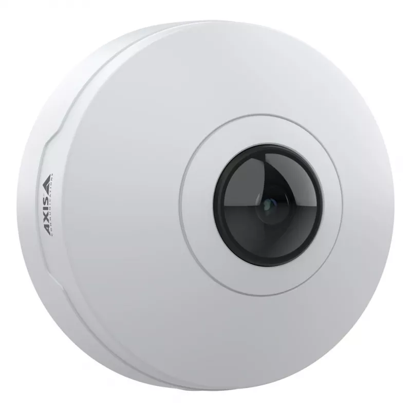Axis M4327-P 02636-001 panorama-minidome ip-camera voor binnen, 6 MP, fisheye 180/360°, plafond/wand, wit