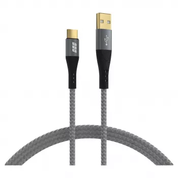 EFB Elektronik USB-A-naar-USB-C-kabel 60 W QC 3 A grijs - kabel - digitaal/data (USB-AC-00002)