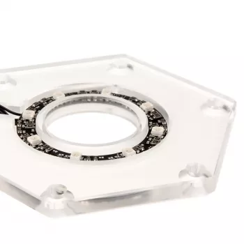 Montageset BitsPower Hexagon BP-WTHU-RGB — Acryl transparant, 91,4×80×6,5 mm