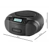 Radio-speler JVC RC-E444B zwart met cd-speler en FM-tuner