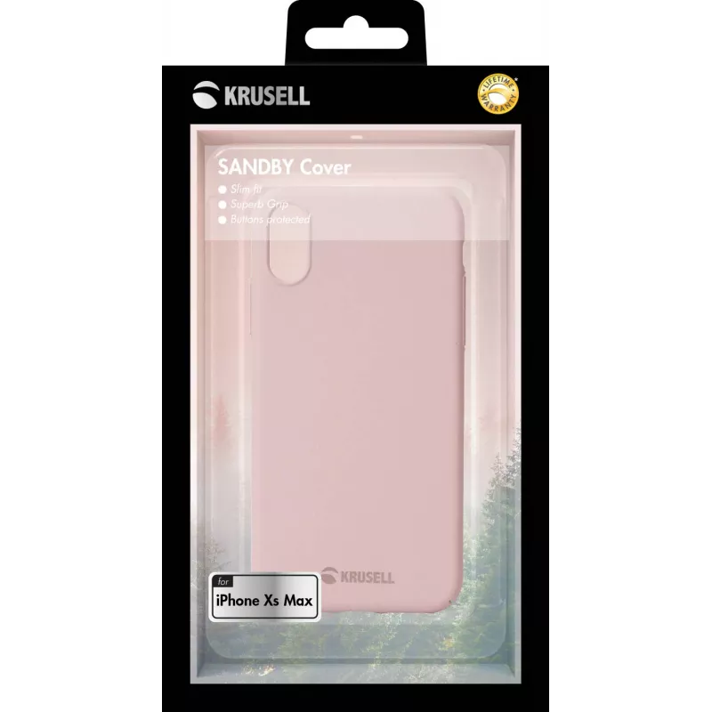 Cover Krusell Sandby iPhone XS Max 16,5 cm (6,5 inch) roze