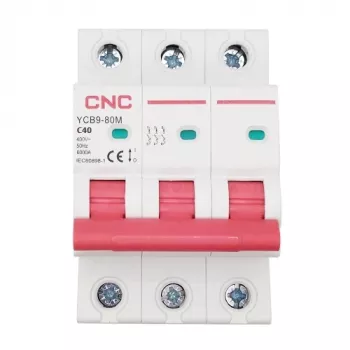 Leidingbeveiligingsschakelaar HiSmart NV821563 3-polig 40A C-karakteristiek miniatuur-leidingbeveiligingsschakelaar