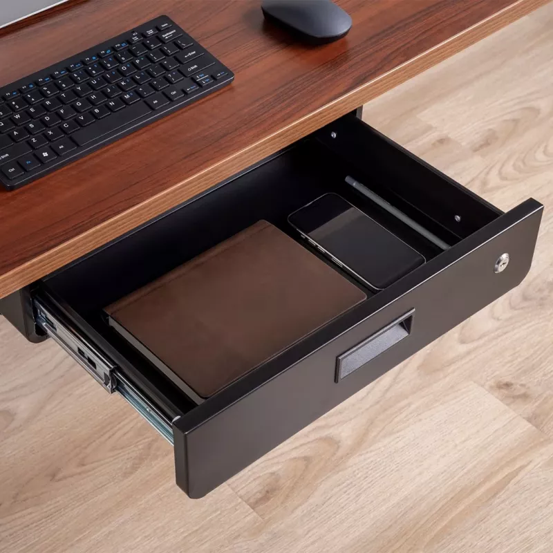 Bureaulade MACLEAN MC-461 ergonomisch compact design, eenvoudige montage, onderbureau-accessoire