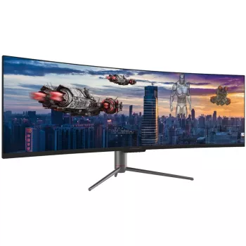 LC-Power LC-M49-DQHD-120-C-Q LED-display 124,5 cm (49 inch) 5120 x 1440 pixel UltraWide Quad HD QLED zwart (LC-M49-DQHD-120-C-Q)