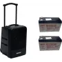 Draagbaar draadloos PA-systeem Omnitronic MOM-10BT4 met Bluetooth, 2x oplaadbare batterij