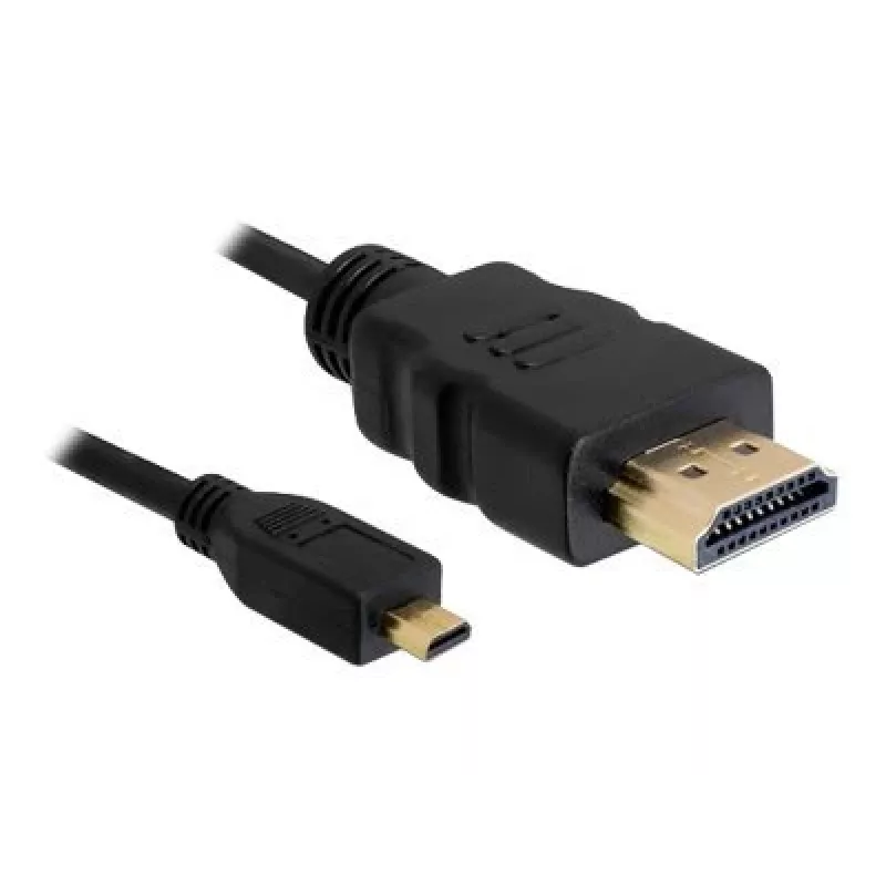 DeLOCK - video-/audiokabel - HDMI - 32 AWG - HDMI, 19-polig (M) - 19-polig Micro-HDMI (M) - 3 m (82663)