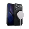 Telefoonhoes Crong MagSafe voor iPhone 17 Pro – hybride zwart