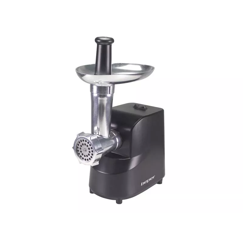 Beper P102ROB200 elektrische vleesmolen met tomatenpers, 1200 W, zwart