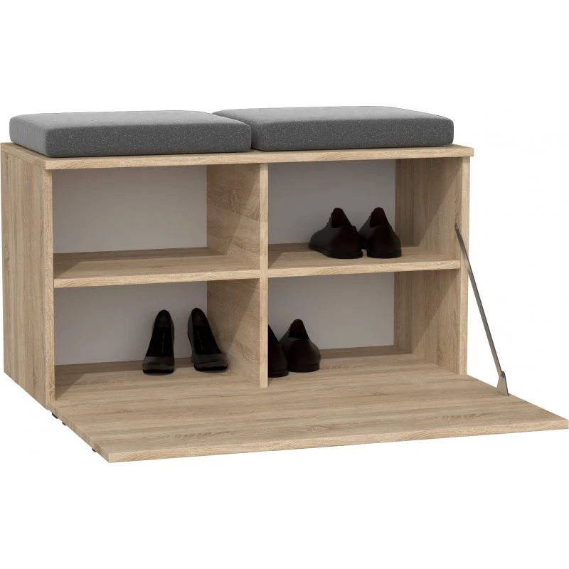 Gesloten schoenenkast Top e Shop OPAL SZAFKA SONOMA – eiken, 850×450 mm, spaanplaat, 16 mm frame