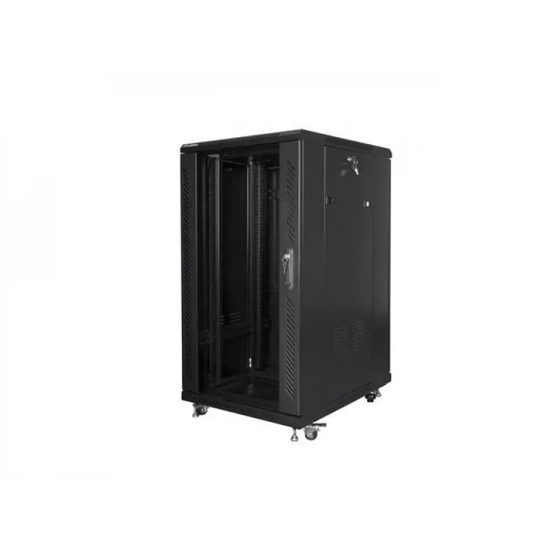 Lanberg FF01-6822-12B Rackkast 22U vrijstaand Zwart