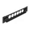 Patchpaneel DeLOCK 10 inch D-type 6 poorten gereedschapsloos zwart