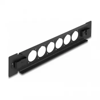 Patchpaneel DeLOCK 10 inch D-type 6 poorten gereedschapsloos zwart