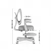 Bureaustoel mark adler Junior 4.6 grijs — compacte ergonomische werkstoel
