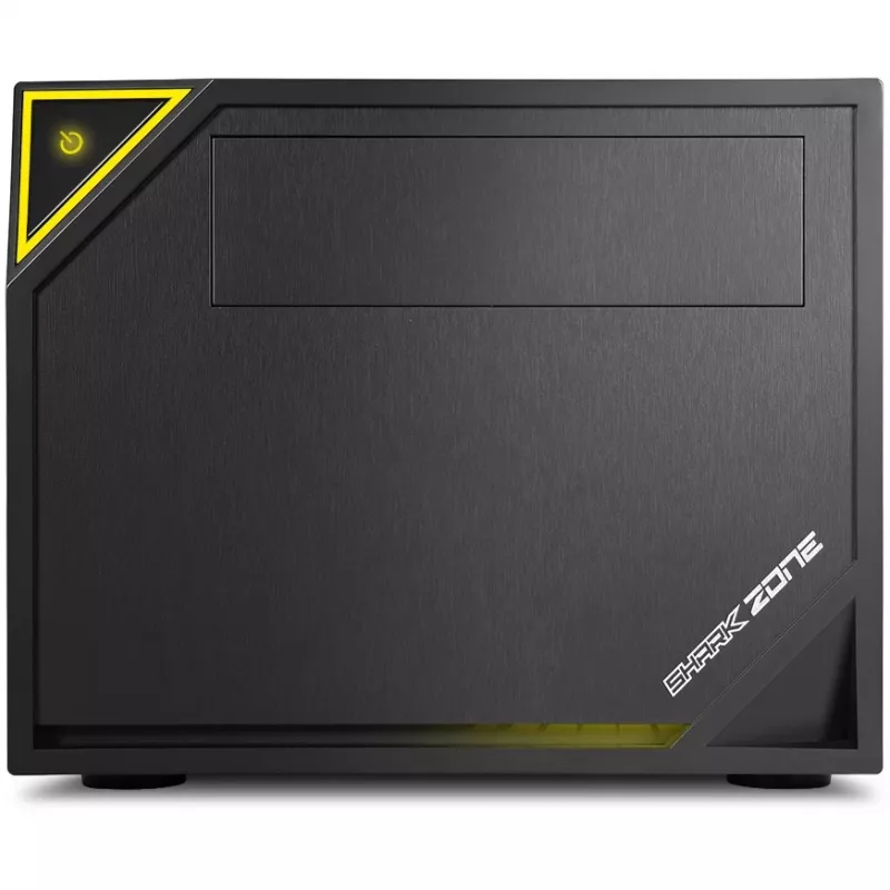 PC-behuizing Sharkoon SHARK ZONE C10 Mini-ITX zwart, geel