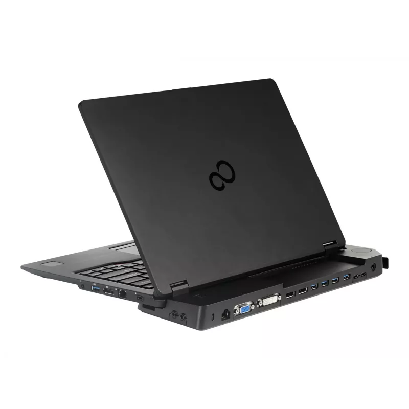 Fujitsu S26391-F1607-L109 laptop dockingstation/port-replicator docking zwart