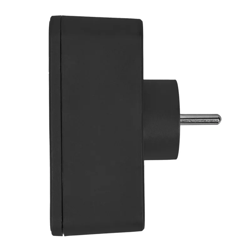 Power splitter MACLEAN MCE249 F/B – 2 AC-stopcontacten (16A + 6A) met 2×USB-A en 2×USB-C PD 20W, EU-stekker, zwart
